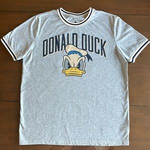 Donald Duck Disney Baseball Jersey T-Shirt, Used